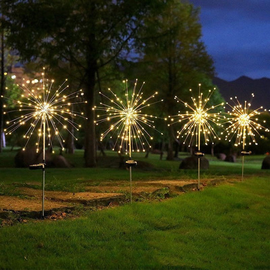 Solar Fireworks Ground Lamp-Add a Festive Touch