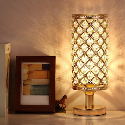 New Modern Crystal Table Lamp - Stylish and Warm Bedside Decoration for Bedroom and Living Room