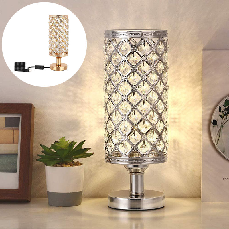 New Modern Crystal Table Lamp - Stylish and Warm Bedside Decoration for Bedroom and Living Room