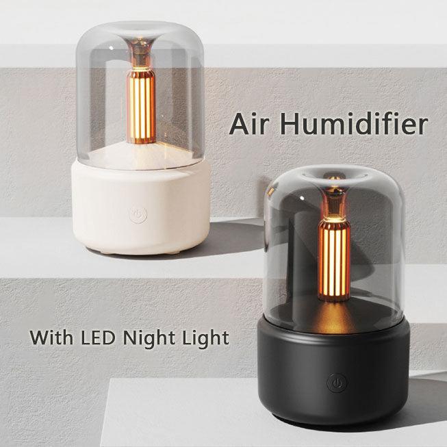 Atmosphere Candlelight Aroma Diffuser &lamp; Air Humidifier with LED Night Light - OptiChoice