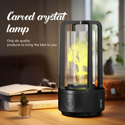 2-in-1 Acrylic Crystal Lamp & Bluetooth Speaker - OptiChoice