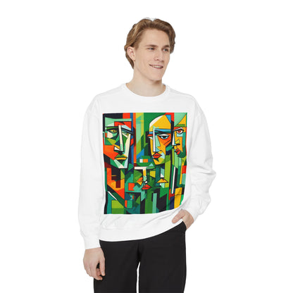 sweatshirt with the design of life in different communities