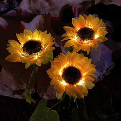 Solar Sunflower Garden Lamp-Add a Touch of Nature