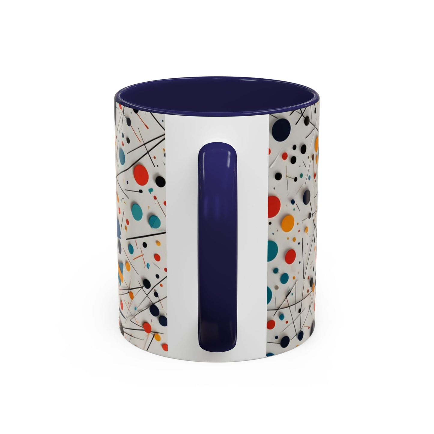 Accent Coffee Mug with Matematical forms design