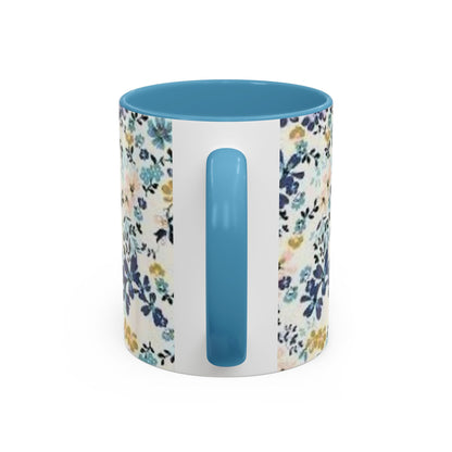 Floral Accent Coffee Mug (11, 15oz)