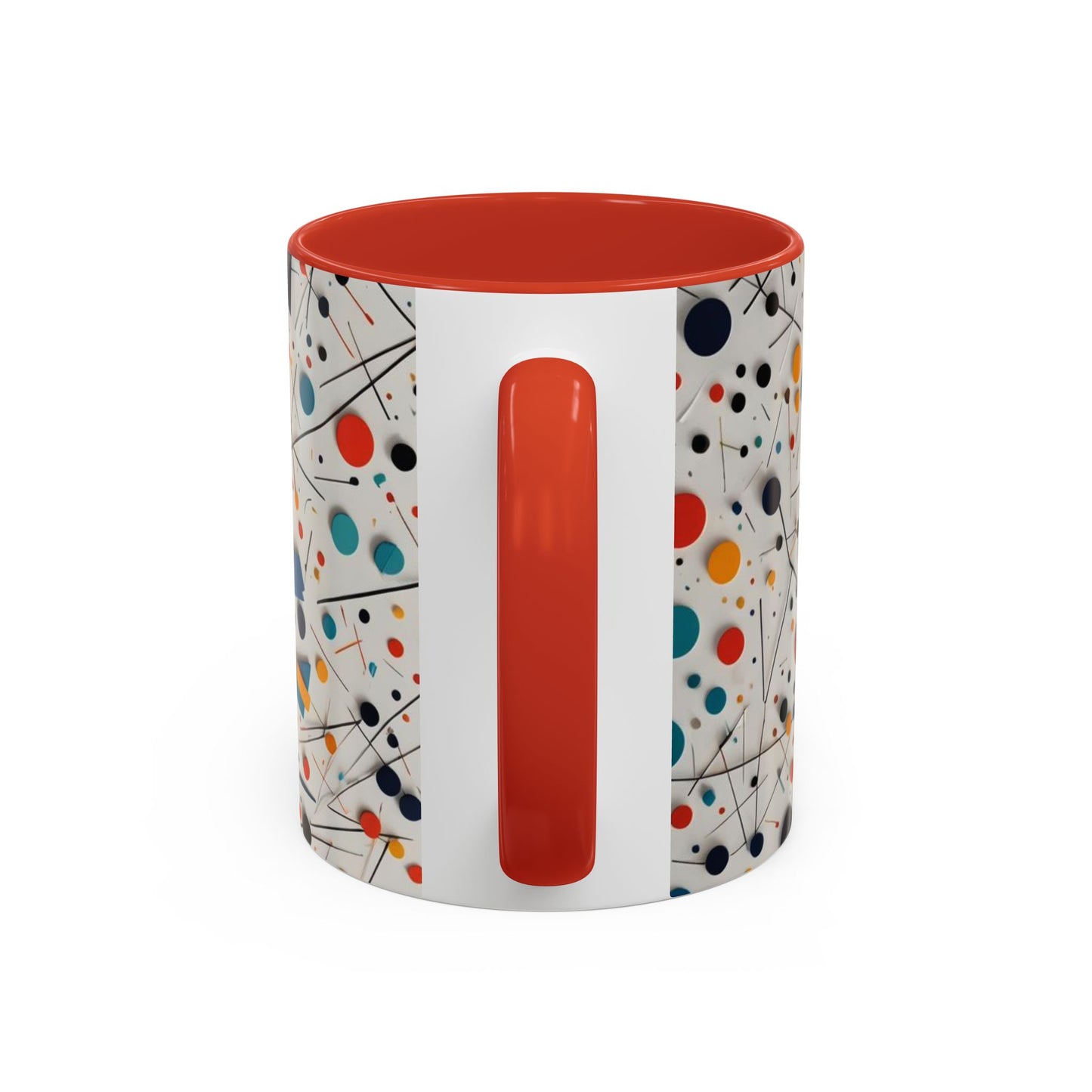 Accent Coffee Mug with Matematical forms design