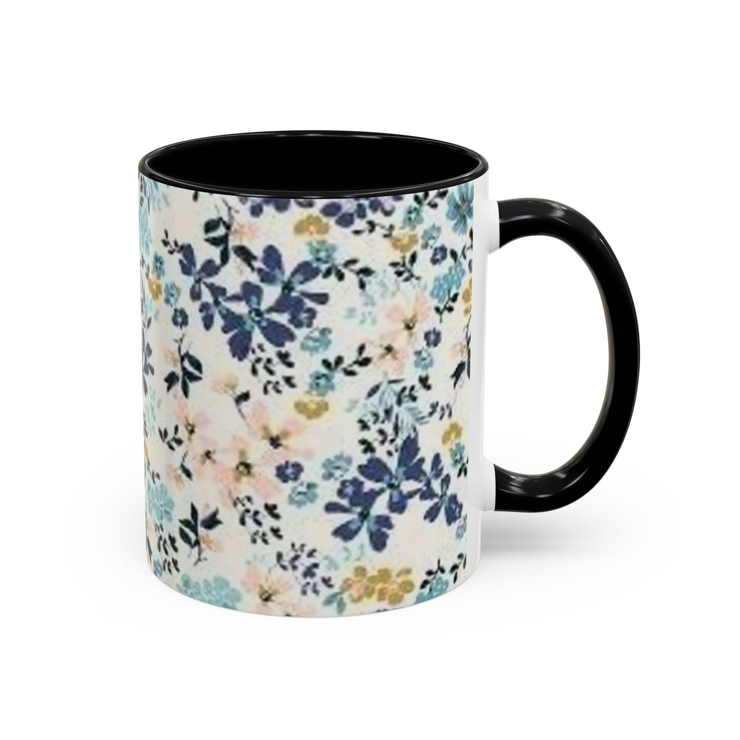 Floral Accent Coffee Mug (11, 15oz)