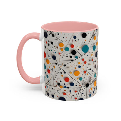 Accent Coffee Mug with Matematical forms design