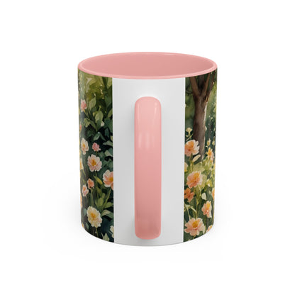 Mug with a beautiful woman in paradise design