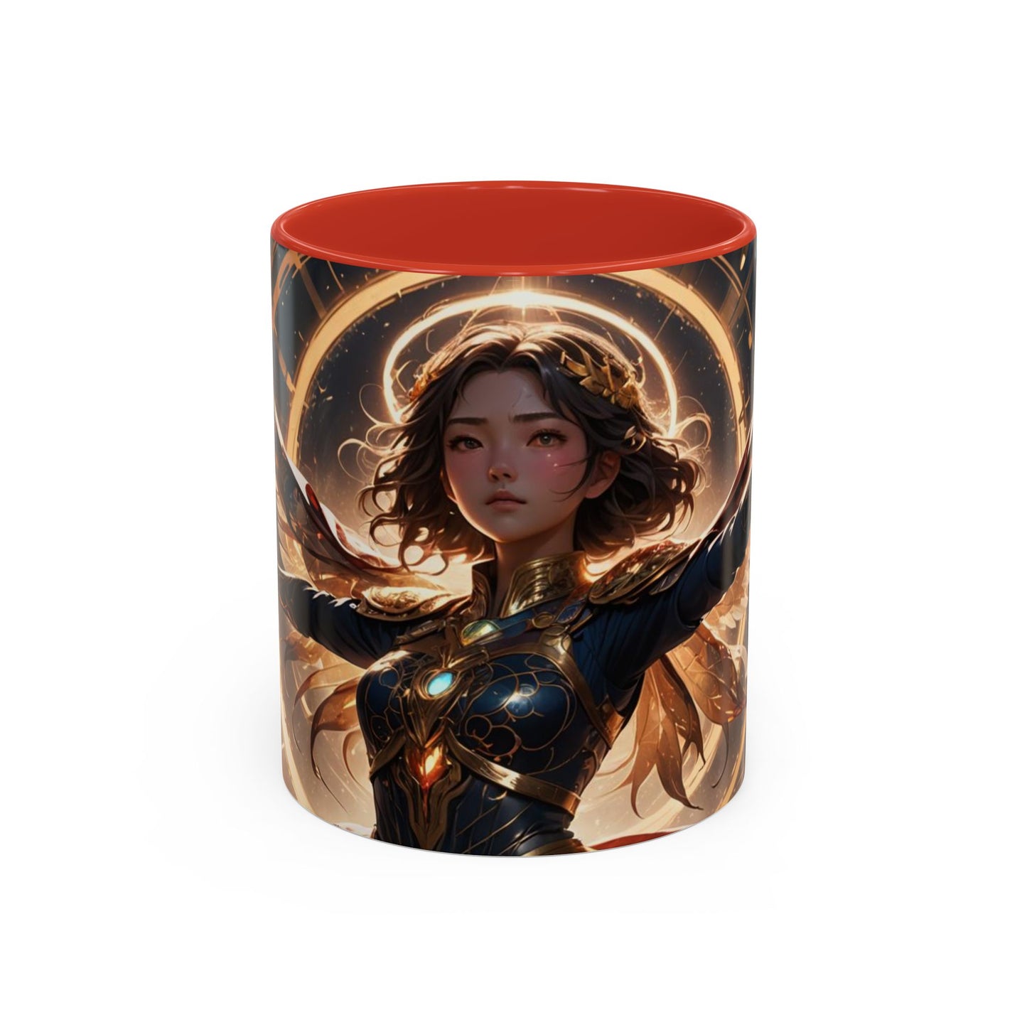 Mug with the design  of a girl from tme universe