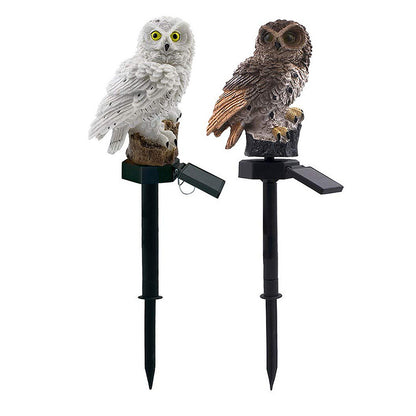 Solar Owl Garden Light â€“ Realistic LED Solar-Powered Outdoor Lamp for Garden, Lawn, and Patio