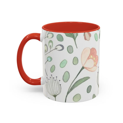 Floral Accent Coffee Mug (11, 15oz)