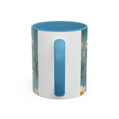 Mug with a design of a bunch of flowers