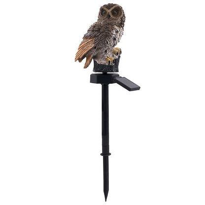 Solar Owl Garden Light â€“ Realistic LED Solar-Powered Outdoor Lamp for Garden, Lawn, and Patio