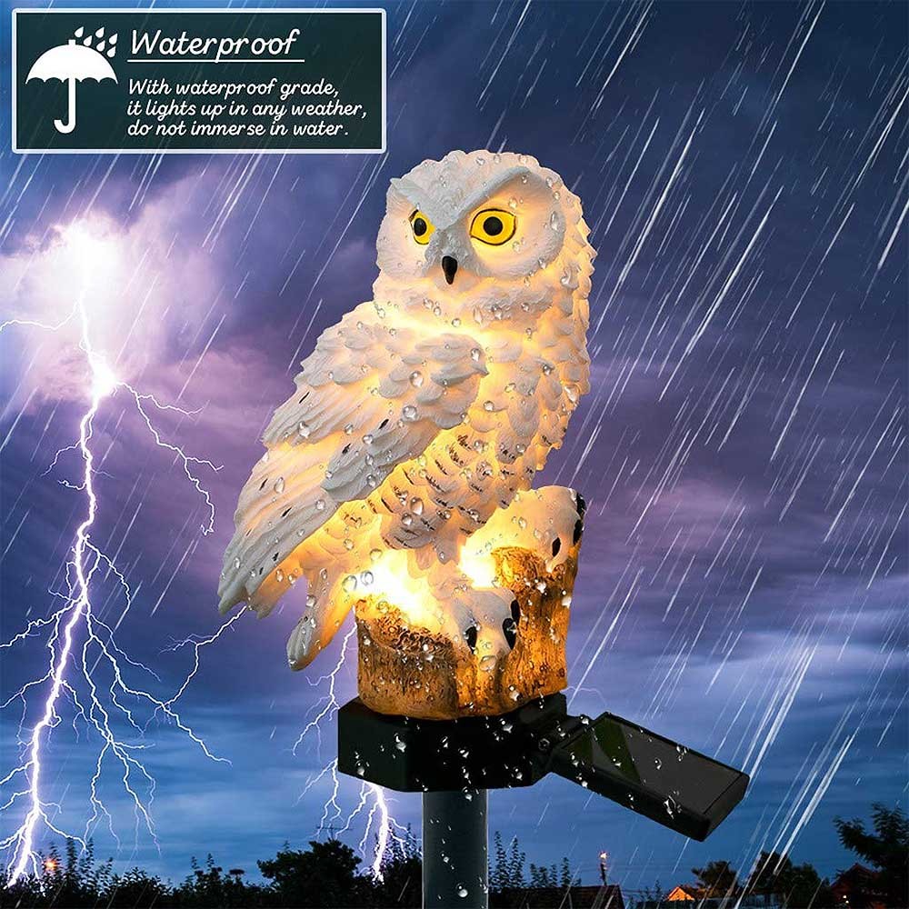 Solar Owl Garden Light â€“ Realistic LED Solar-Powered Outdoor Lamp for Garden, Lawn, and Patio