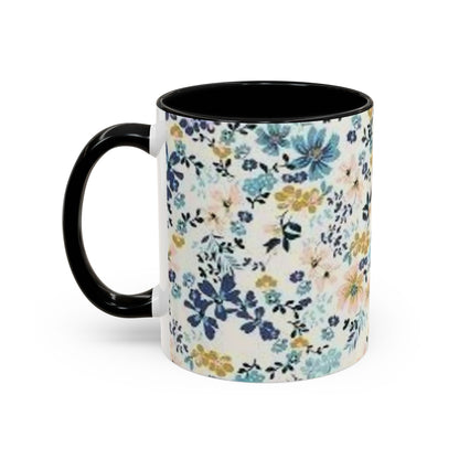 Floral Accent Coffee Mug (11, 15oz)