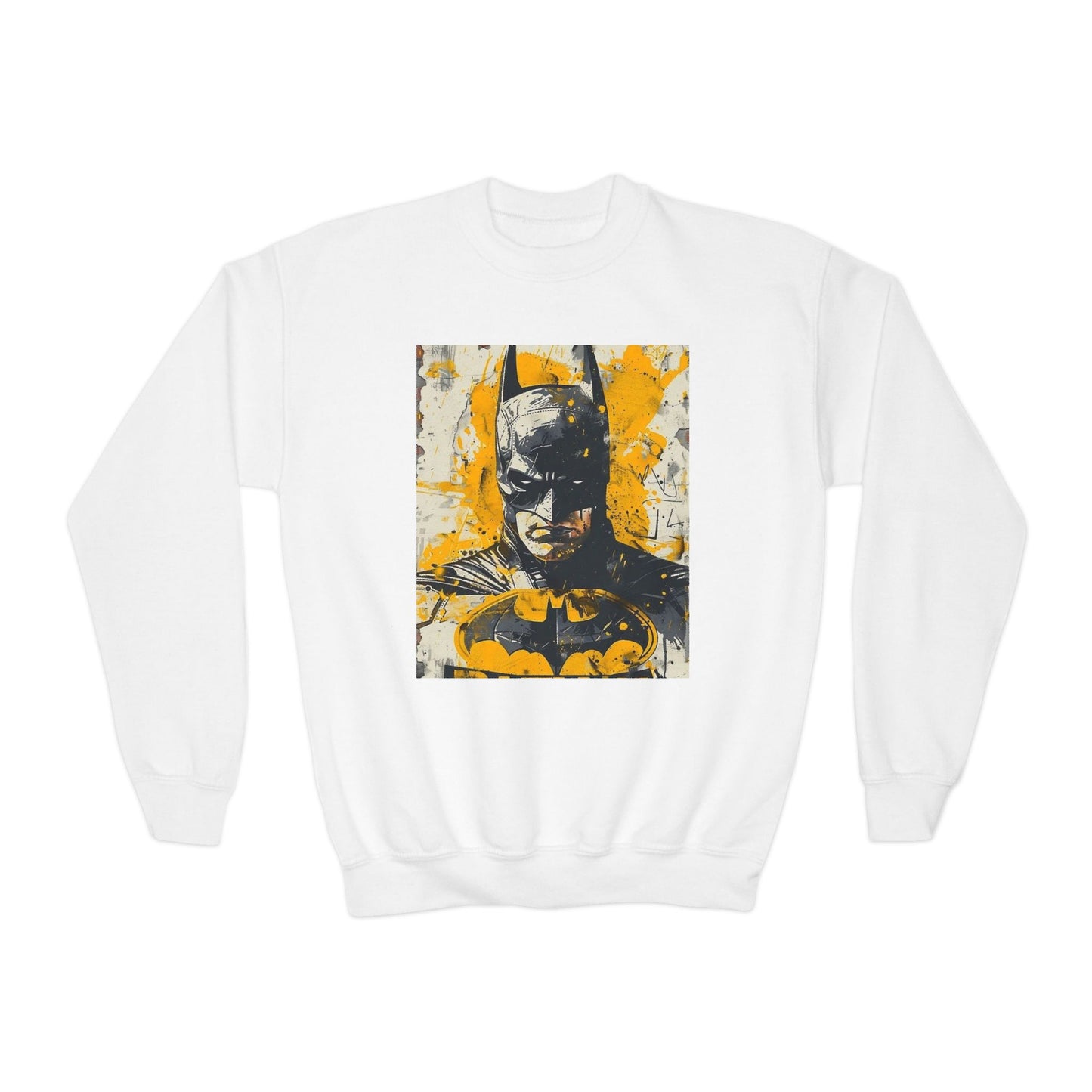 Youth Crewneck Sweatshirt with batman design