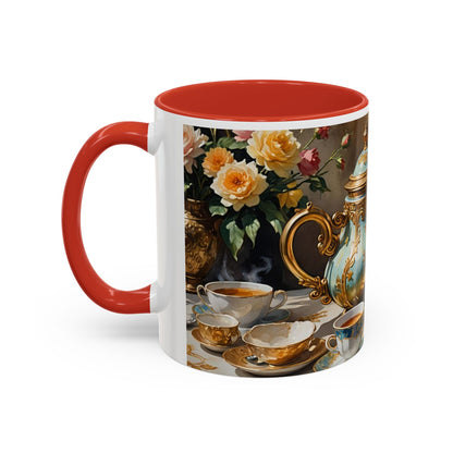 Mug with royal design and royal cup