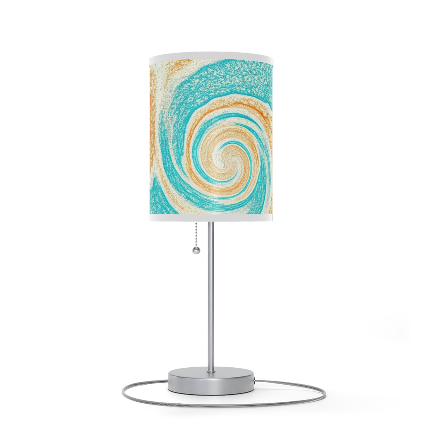 Lamp on a Stand, US|CA plug with watercolor design