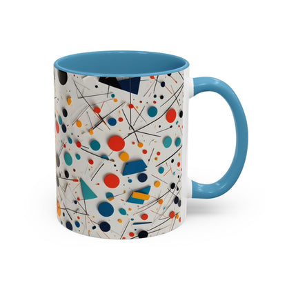 Accent Coffee Mug with Matematical forms design