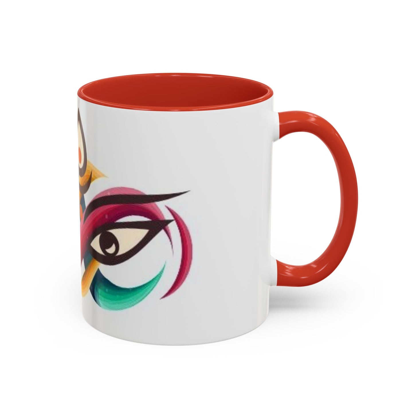 Mug with double eye design