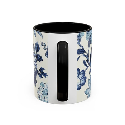 Mug Blue Floral Coffee Mug (11, 15oz)