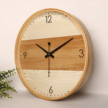 Modern Minimalist Wall Clock | Wooden | Silent | Home Decor | Living Room | Bedroom