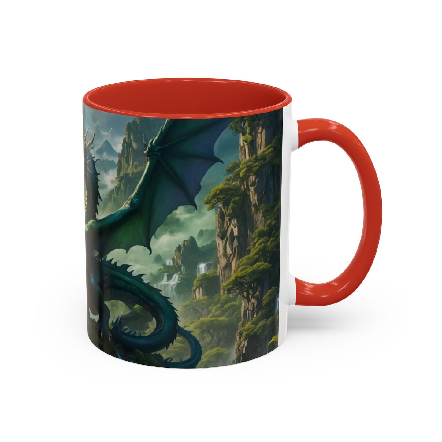 Mug with the design of two dragons