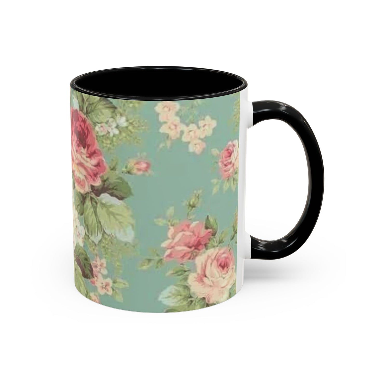 Floral Accent Coffee Mug (11, 15oz)