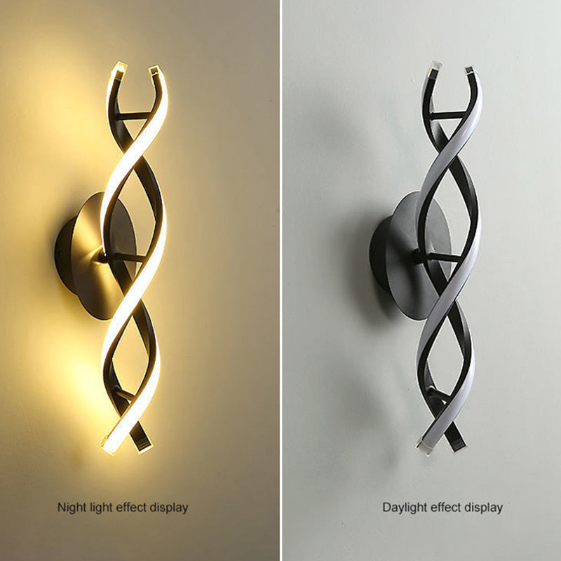 Modern Minimalist Wall Lamp | Aluminum | Warm White Light | Bedroom | Living Room | Home Decor