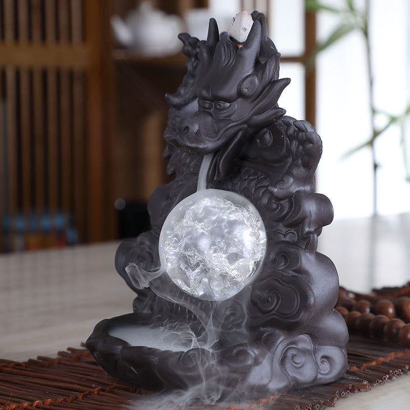 Dragon Playing Beads Sandalwood Aromatherapy Ornament