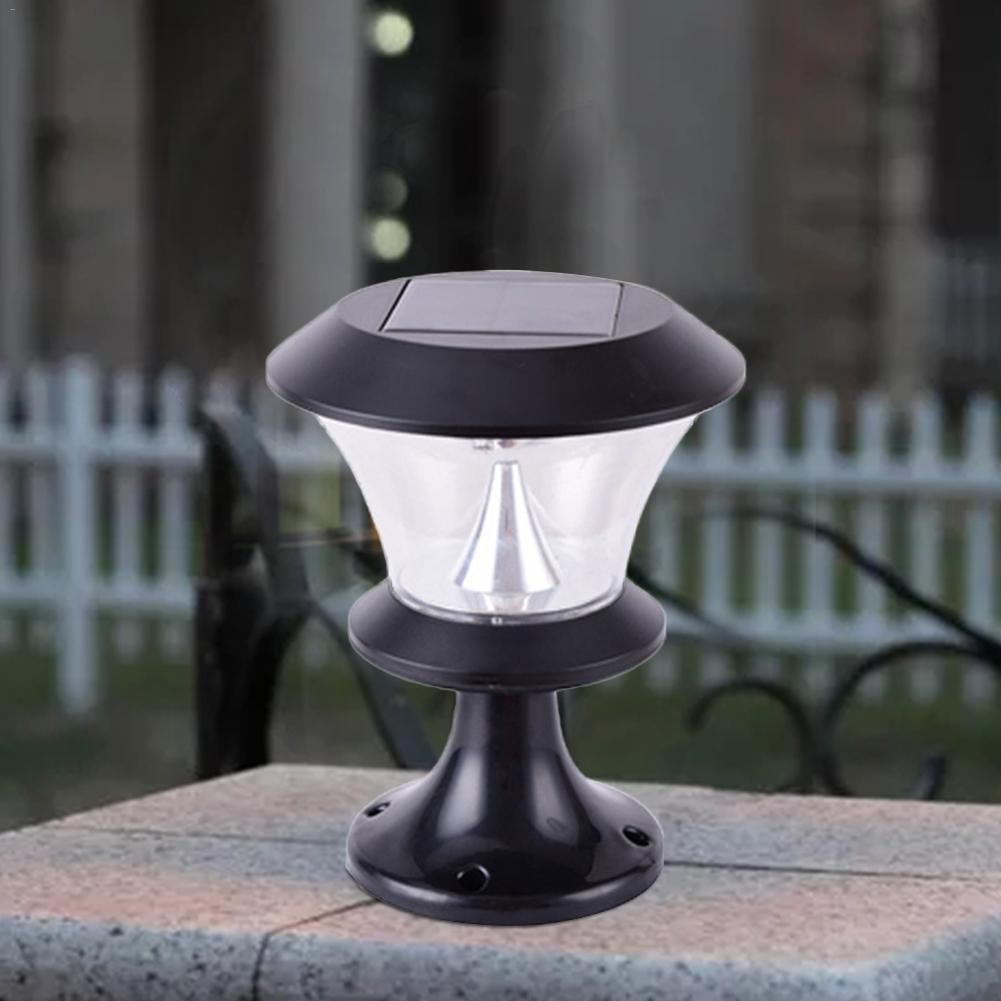 Solar-Powered 8-LED Round Column Headlight