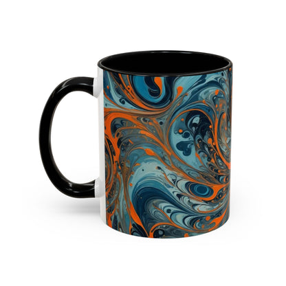 Mug with busy coloring design