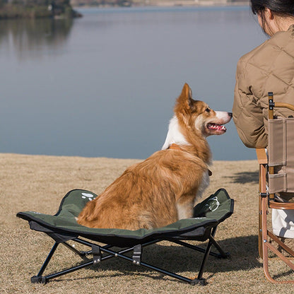 Outdoor Detachable & Washable Pet Folding Bed - Elevated, Durable, and Portable Pet Bed