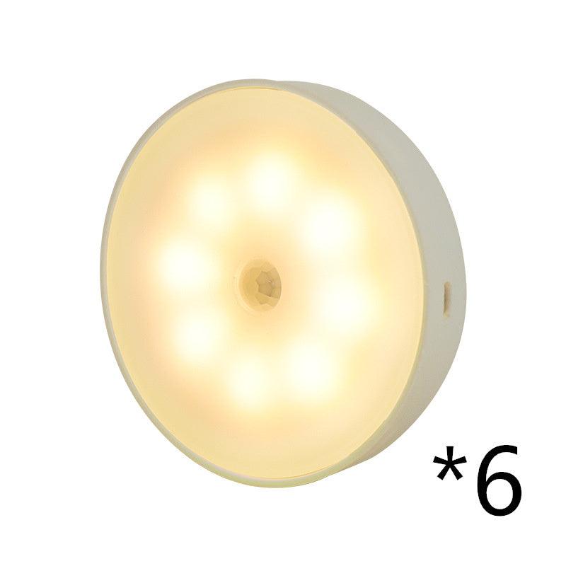 USB Rechargeable Motion Sensor Round Light â€“ Smart Illumination for Your Space - OptiChoice