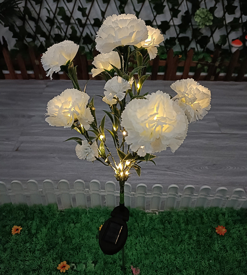 Solar Carnation Festive Lantern Outdoor LED Simulation