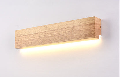 Nordic Creative Wall Lamp â€“ Modern Bedside Bedroom Lighting with LED and Wooden Shade