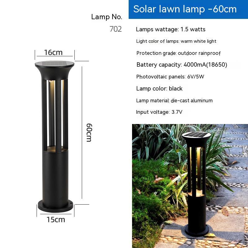 Outdoor Waterproof LED Solar Lawn Lamp for Garden and Courtyard Lighting