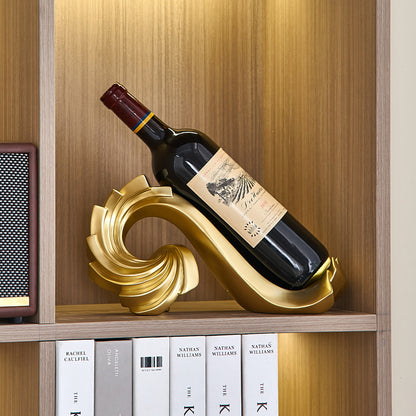 Gold Spiral Wine Rack | Minimalist Design | Luxury | Home Decor | Wine Storage