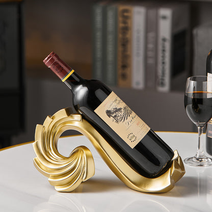 Gold Spiral Wine Rack | Minimalist Design | Luxury | Home Decor | Wine Storage