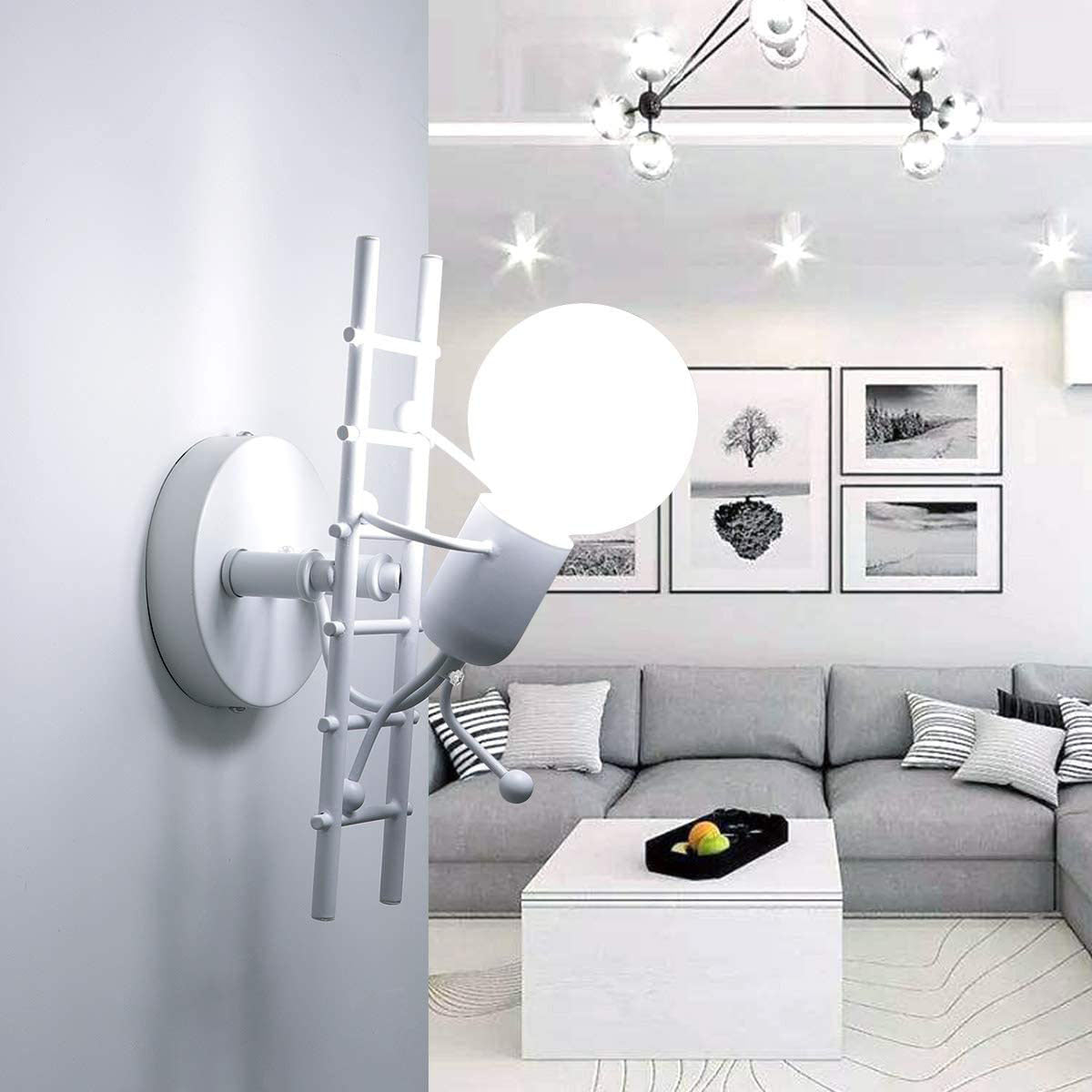 Modern Minimalist Stair-Shaped Wall Lamp | Bedroom | Hallway | LED Lighting | Home Decor