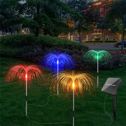 Solar Fiber LED Jellyfish Light | Outdoor Decor | Garden Lighting | Colorful | Dimmable