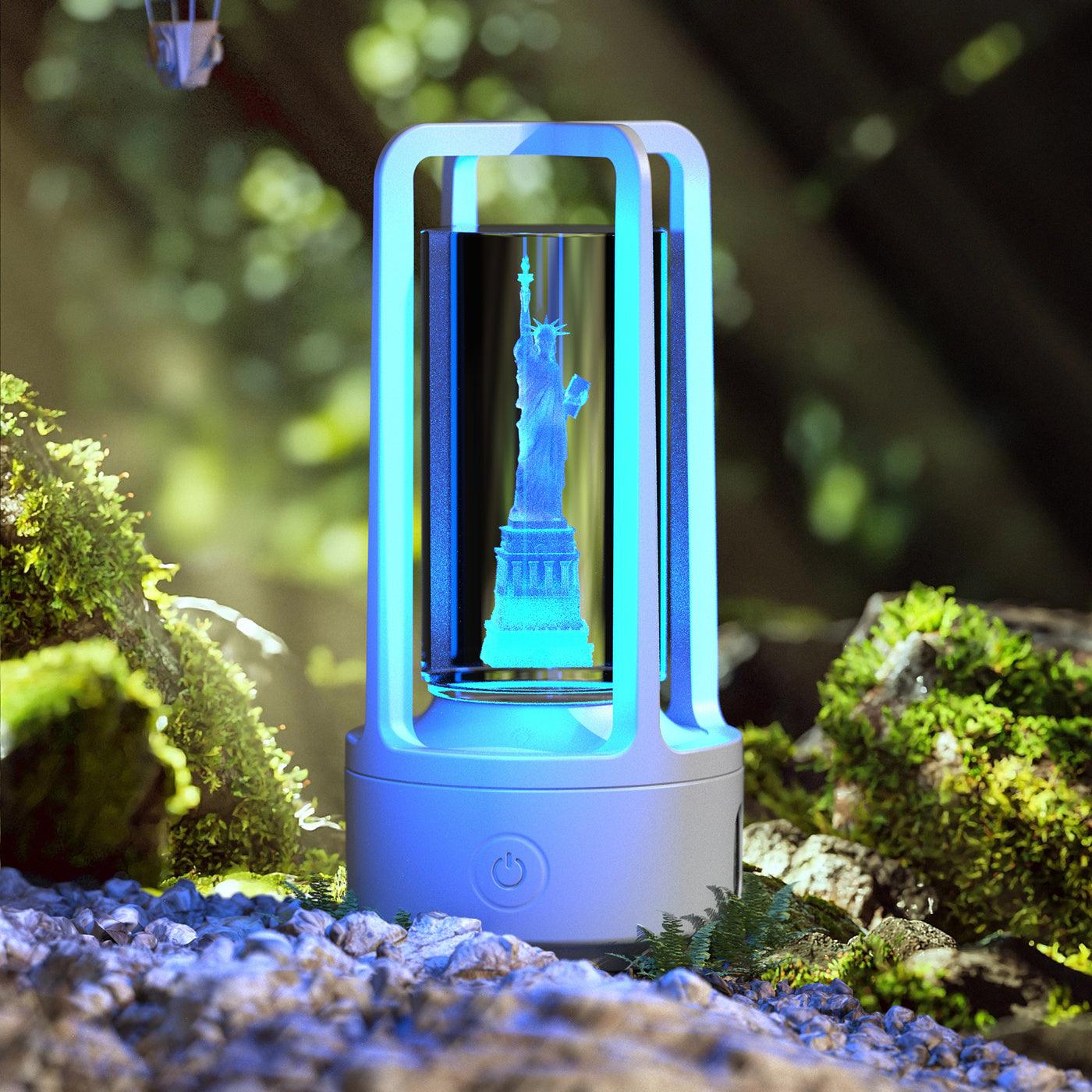 2-in-1 Acrylic Crystal Lamp & Bluetooth Speaker - OptiChoice