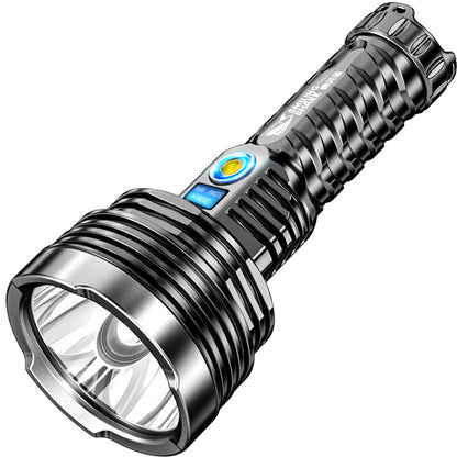 Smooth Cup Long Shot Rechargeable Flashlight â€“ Waterproof, High-Power, Ideal for Camping & Cave Search