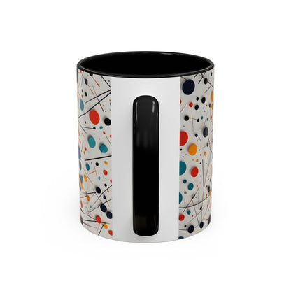 Accent Coffee Mug with Matematical forms design