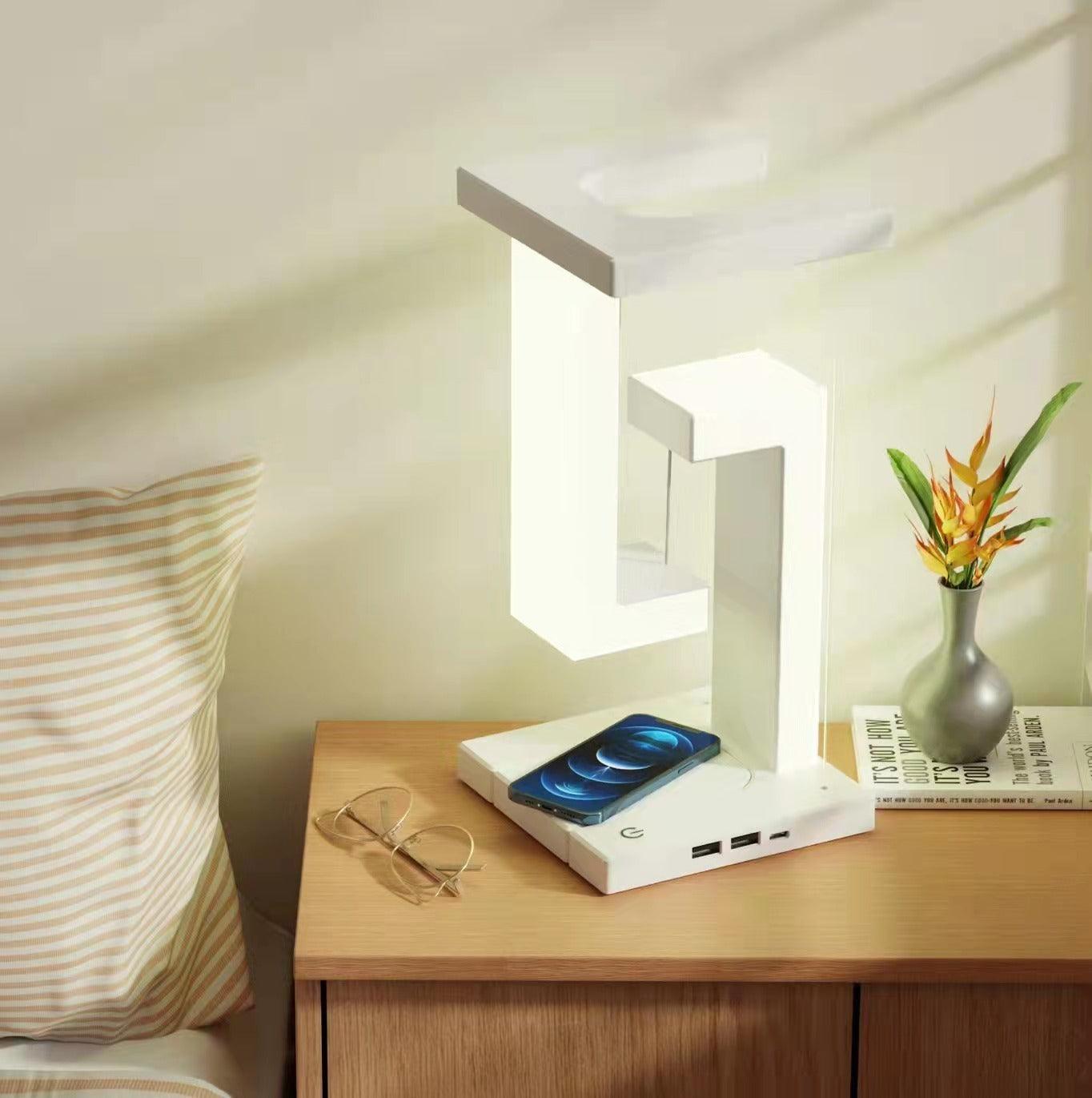 Smartphone Wireless Charging Suspension Table Lamp â€“ Innovative Illumination with Wireless Charging - OptiChoice