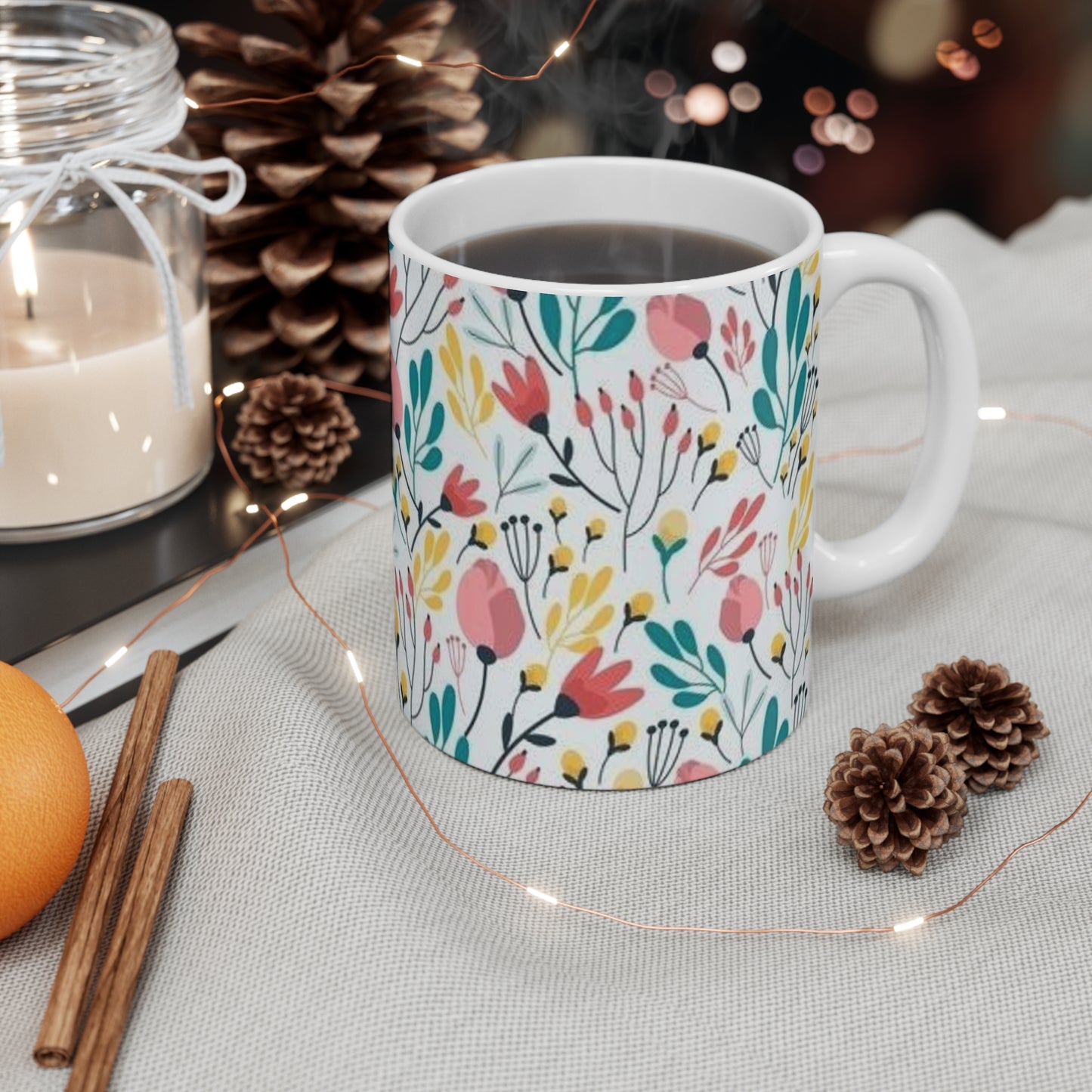 Floral Mug 11oz