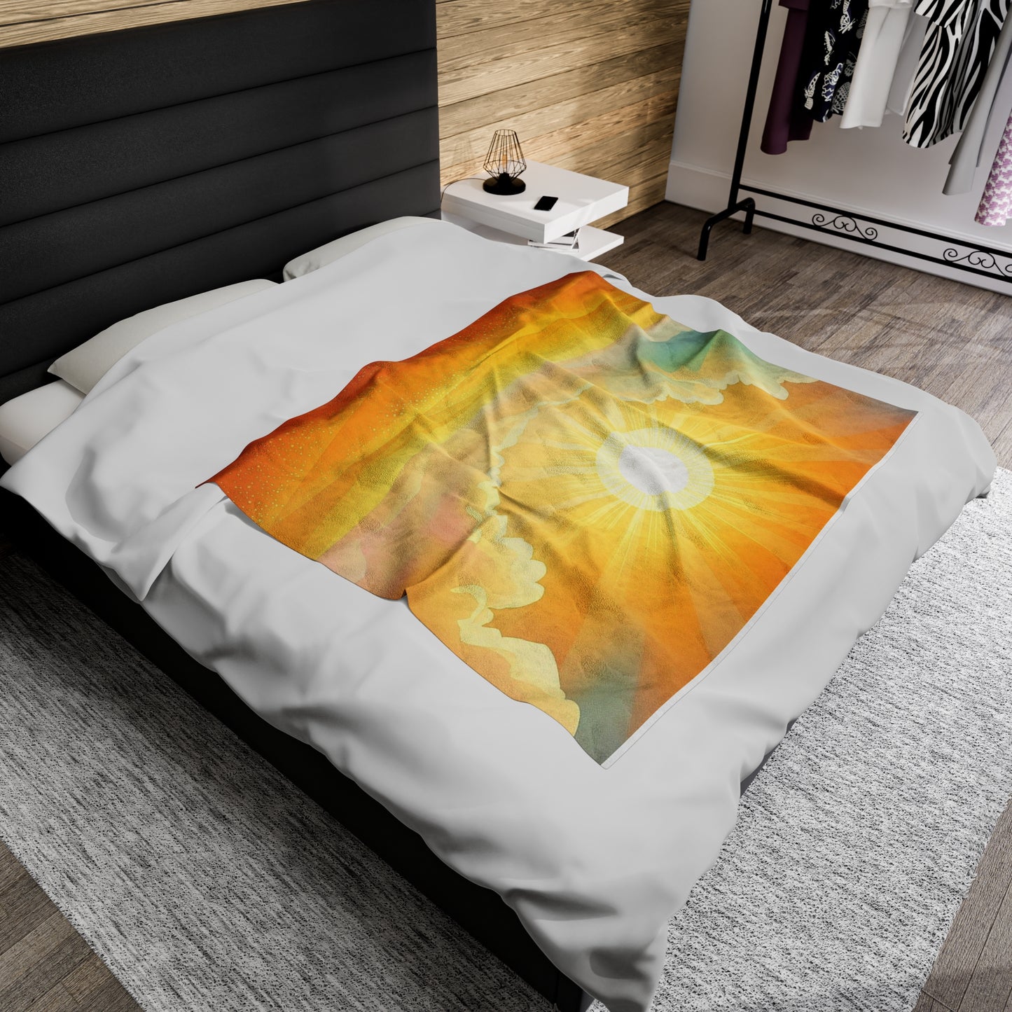 Velveteen Plush Blanket sun