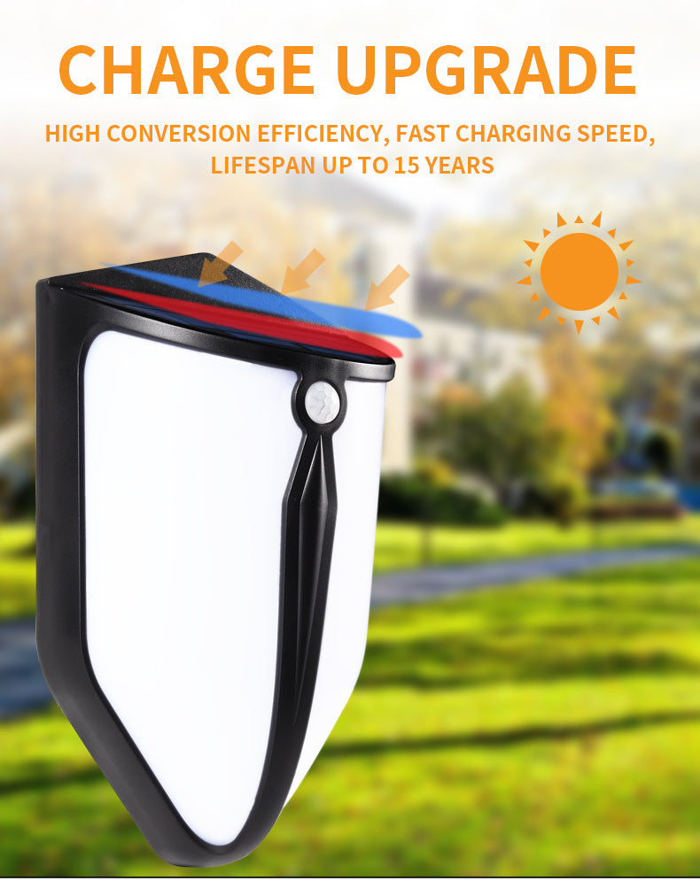 Solar-Powered Security Wall Light with Motion Sensor