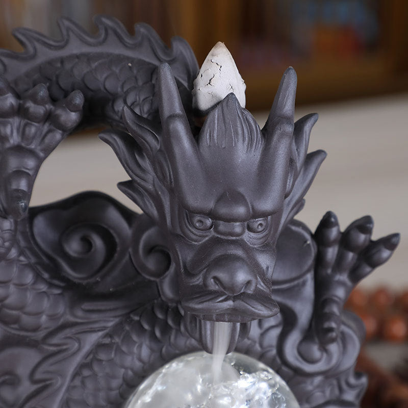 Dragon Playing Beads Sandalwood Aromatherapy Ornament